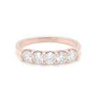 BAGUE EN OR ROSE 2.06 GR AVEC DIAMANTS - RNG40215