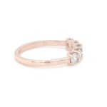 BAGUE EN OR ROSE 2.06 GR AVEC DIAMANTS - RNG40215