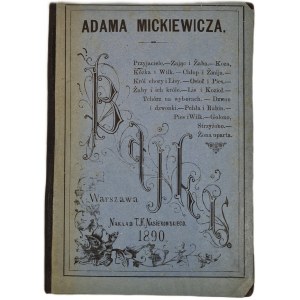 MICKIEWICZ Adam - BAJKI Wyd. 1890