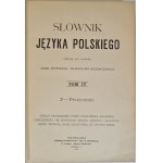 KARŁOWICZ KRYŃSKI, NIEDŹWIECKI - SŁOWNIK JĘZYKA POLSKIEGO Tomy I-VIII (komplet) Wyd. 1900-1927