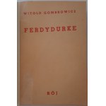 GOMBROWICZ Witold - FERDYDURKE Wydanie 1