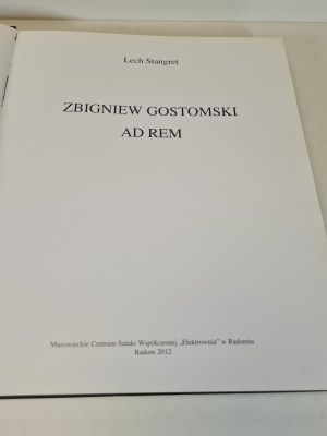 STANGRET Lech - ZBIGNIEW GOSTOMSKI AD REM