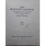 SINGER Hans W. - DIE MODERNE GRAPHIK. Leipzig 1914 Ilustracje