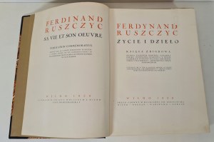 RUSZCZYC Ferdinand Life and Works Vilnius 1939 edition ILLUSTRATIONS