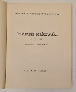 Tadeusz Makowski (1882-1932). Paintings, Drawings, Graphics. Warsaw 1960