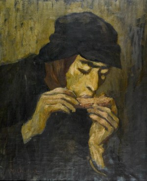 Maciej LACHUR (1927-2008), Głód (z cyklu Getto), 1954