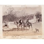 Alfred Wierusz-Kowalski (1849 Suwałki - 1915 Monachium), Spacer konny w parku (Przejażdżka konna z guwernerem), przed 1878 r.