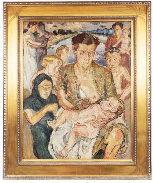 Mela Muter (1876 Warszawa - 1967 Paryż), Macierzyństwo, lata. ok. 1940-1950