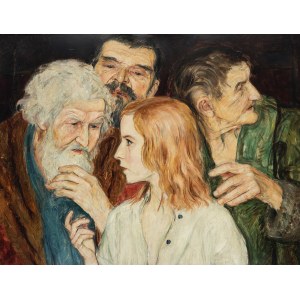 Wlastimil Hofman (1881 Praga - 1970 Szklarska Poręba), Dwunastoletni Jezus w świątyni, lata ok. 1915-1920