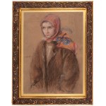 Teodor Axentowicz (1859 Braszów/Rumunia - 1938 Kraków), Dziewczyna w chuście