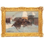 Jerzy Kossak (1886 Kraków - 1955 there), Pursuit, 1928.