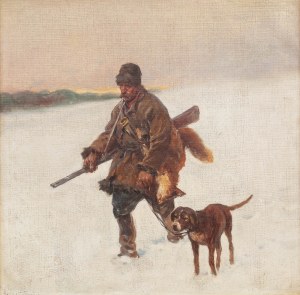 Adam Setkowicz (1875 Kraków - 1945 tamże), Powrót z polowania