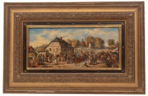 Tadeusz Rybkowski (1848 Kielce - 1926 Lwów), Po odpuście, 1877 r.