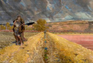 Jacek Malczewski (1854 Radom - 1929 Kraków), Przydrożna Madonna