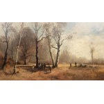 Joseph Wenglein (1845 Monachium - 1919 Bad Tolz), Odpoczynek myśliwych, 1884 r.