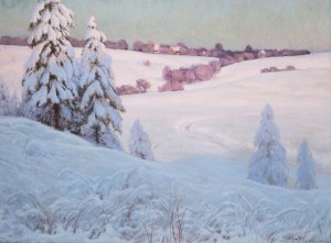 Roman Bratkowski (1869 Lwów - 1954 Wieliczka), Pejzaż z Hadli, 1911 r.