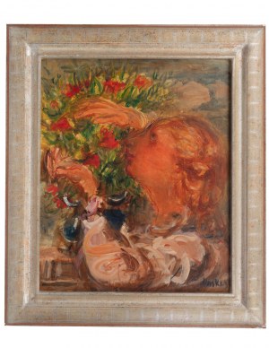 Zygmunt Menkes (1896 Lwów - 1986 Riverdale), Dziewczyna z bukietem kwiatów, ok. 1928
