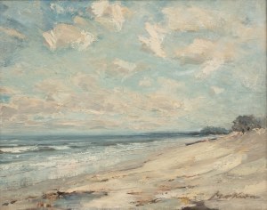 Marian Mokwa (1889 Malary - 1987 Sopot), Pejzaż morski, lata 30-te.