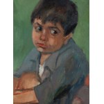 Leon Lewkowicz (1888 Rawa Mazowiecka - 1950 Czimkent, Kazachstan), Portret dwóch chłopców, 1923