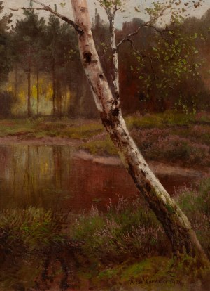 Józef Rapacki (1871 Warszawa - 1929 Olszanka k. Skierniewic), Leśny staw, 1926
