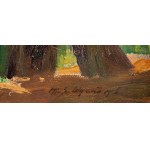Mikhail Gorstkin Wywiórski (1861 Warsaw - 1926 Warsaw), Forest in the Sun (Im Grünewald)