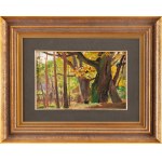 Mikhail Gorstkin Wywiórski (1861 Warsaw - 1926 Warsaw), Forest in the Sun (Im Grünewald)