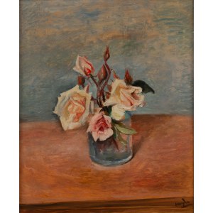 Henryk Hayden (1883 Warsaw - 1970 Paris), Roses in a vase