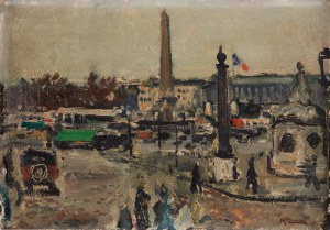 Molli Chwat (1888 Białystok - 1979 Francja), Plac de la Concorde w Paryżu
