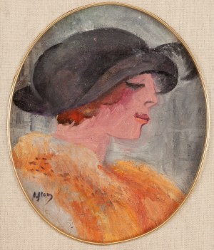 Olga Słomczyńska (1881 Vevey - 1941 Paryż), Elegantka w kapeluszu