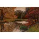 Józef Piotrowski (1878 Kraków - 1944 Kraków), Herbst im Park