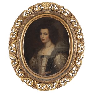 Autor nierozpoznany (XIX w.), Portret Marii de Tassis, wg obrazu Anthonego van Dycka