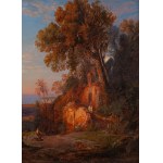 Malarz zachodnioeuropejski, XIX w., Widok na zatokę w Palermo, w typie Karla Schweningera