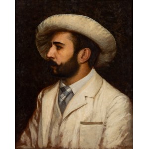 Karol Miller (1835 Częstochowa - 1920 Warszawa), Portret Nikodema Sylwanowicza w kapeluszu