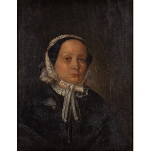Autor nierozpoznany (I poł. XIX w.), Portret kobiety w czepcu