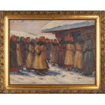 Artur Rutkowski (b. 1895), Before the cottage
