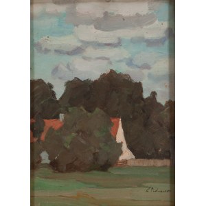 Zenobiusz Poduszko (1887 Oczerentino in der Ukraine - 1963 Łódź), Rotes Dach.