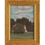 Zenobiusz Poduszko (1887 Oczerentino in der Ukraine - 1963 Łódź), Rotes Dach.