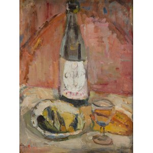 Zygmunt Schreter (1886 Łódź - 1977 Paryż), Martwa natura z butelką