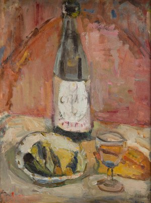 Zygmunt Schreter (1886 Łódź - 1977 Paryż), Martwa natura z butelką