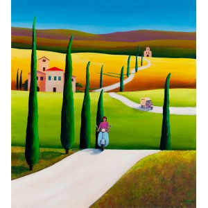 Luiza Los-Plawszewska (b. 1963, Szczecin), Erica, Vespa and Piaggio Ape from the series Tuscany, 2024