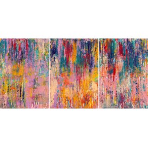 Gossia Zielaskowska (ur. 1983, Poznań), Color chaos storm - tryptyk, 2024