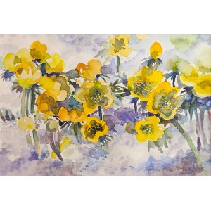 Barbara Młynik-Szilke, Premières fleurs - printemps 30x40