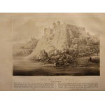 Tyniec nad rzeką Wisłą Galicya - litografia - Orda Fajans 1880 r.