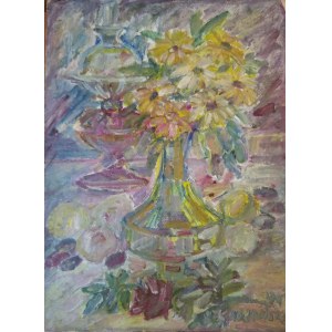 Kwiaty w wazonie - Zdzisława Koblańska 1994 r.