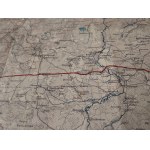 Kowel Kołki Lubieszów Wołyń stara mapa - koleje i telegrafy - 1912 r.