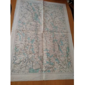 Husiatyn Kamieniec Podolski Kresy - stara mapa - 1915 r.
