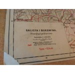 Galicya i Bukowina mapa Gustawicz 1910 r.
