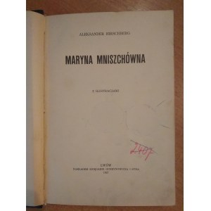 Maryna Mniszchówna Aleksander Hirschberg 1927 r. /m.