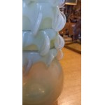 Vase '' bride and groom '' communist era glass J. Słuczan-Orkusz