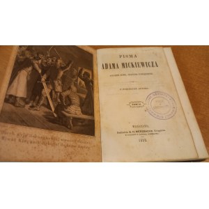 Pisma Adama Mickiewicza tom VI 1858 r. /m.